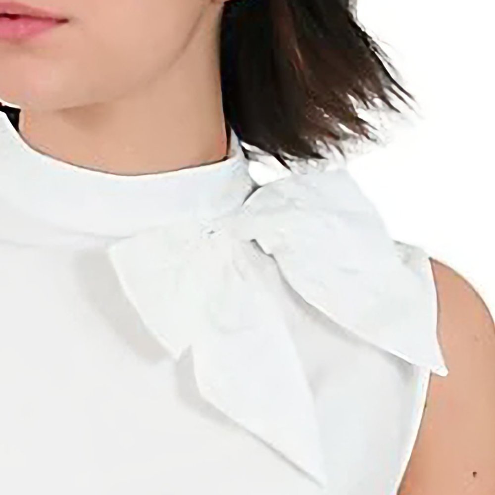 NEW! Molly Bracken Lili Sidonio Sleeveless Woven Cotton White Top, Size XS - Picture 2 of 13